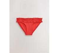 Next Red Shirred High Leg Bikini Bottoms