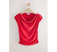 Next Red Sleeveless Drape Top