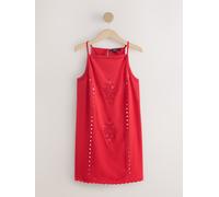 Next Red Square Neck Sleeveless Mirror Detail Mini Dress Red EU 40 (UK 12)