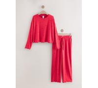 Next Red Star Heart Soft Long Sleeve Pyjamas