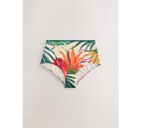 Next Red Tropical High Waist Midi Bikini Bottoms