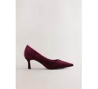 Next Red Velvet Forever Comfort Jewel Trim Pointed Court Heels Red Velvet EU 38 (UK 5)