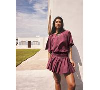 Next Rhubarb Jersey Slouchy Shoulder Mini Dress Rhubarb EU 46 (UK 18)