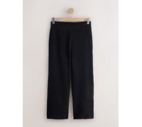 next Ribbed Texture Wide Leg Trousers Noir FR 50 Regular (EU 48 R)
