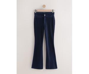 Next Rinse Blue Flare Leg Denim Jersey Leggings