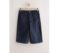 Next Rinse Blue Pleat Front Denim Jort Shorts Rinse Blue EU 34 (UK 6)
