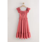 next Robe à manches papillon et col carré Rose FR 46 (EU 44)
