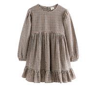 Next Robe beige / bleu marine / brun foncé, Taille 122