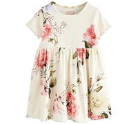 Next Robe beige clair / olive / magenta / rose pastel, Taille 98