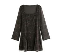 Next Robe beige / marron / noir, Taille 38