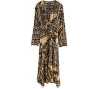 Next Robe beige / noisette / noir, Taille 40