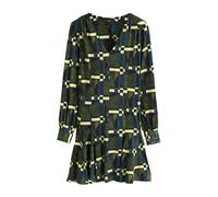 Next Robe bleu / bleu foncé / olive / vert clair, Taille 34