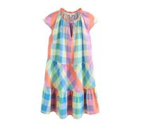 Next Robe bleu clair / citron vert / orange clair / rose clair, Taille 46