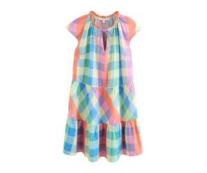 Next Robe bleu clair / citron vert / orange clair / rose clair, Taille 52