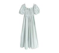 Next Robe bleu clair / olive / kiwi / blanc, Taille 40