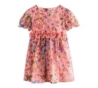 Next Robe bleu clair / vert / violet foncé / pitaya, Taille 80