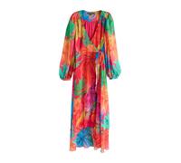 Next Robe bleu / jaune / vert / rouge orangé, Taille 38