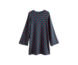 Next Robe bleu marine / jaune / émeraude / rouge, Taille 42