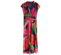 Next Robe bleu marine / sapin / rose foncé / canneberge, Taille 40