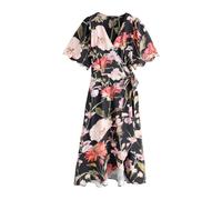 Next Robe bleu marine / vert / rose / rose, Taille 40