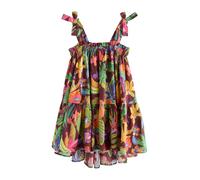 Next Robe bleu roi / jaune / jade / cyclamen, Taille 128