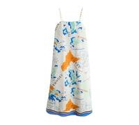 Next White/Blue Map Print Square Neck Cami Maxi Dress White/Blue Map Print EU 42 Regular (UK 14 R)