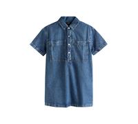 Next Mid Blue Short Sleeve Utility Denim Mini Dress Mid Blue M Tall (EU 40-42)