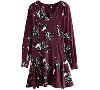 Next Robe bourgogne / noir / blanc cassé, Taille 44