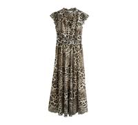Next Robe brocart / noir / blanc cassé, Taille 40