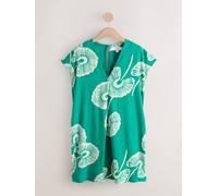 Next Robe émeraude / blanc, Taille 48