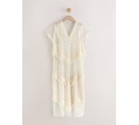 next Robe caftan longue crème L (FR 46-48)
