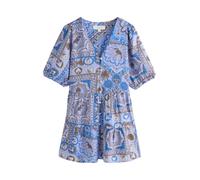 Next Robe-chemise bleu / bleu pastel / bleu clair / marron, Taille 44