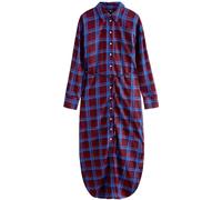 Next Robe-chemise bleu / lie de vin, Taille 40