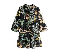 Next Robe-chemise bleu nuit / bleu clair / jaune / menthe, Taille 44