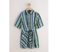 next Robe chemise courte à manches longues et taille cache-caur vert FR 48 Tall (EU 46 T)