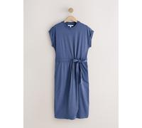 Next Robe chemise en jersey avec cravate Bleu délavé EU 44 Tall (UK 14 T)