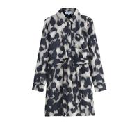 Next Robe-chemise gris clair / noir, Taille 50