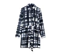 Next Robe-chemise gris / noir / blanc, Taille 48