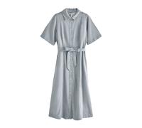Next Grey N. Premium Short Sleeve Shirt Maxi Dress Grey EU 50 (UK 22)