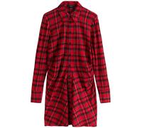 Next Robe-chemise pétrole / rouge / noir / blanc, Taille 40