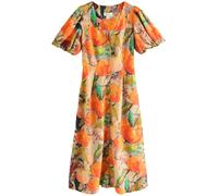 Next Robe-chemise vert / orange / orange clair, Taille 38