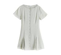 Next Robe-chemise vert pastel / blanc, Taille 42