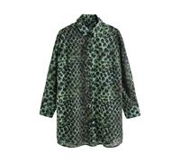 Next Robe-chemise vert / vert foncé / noir, Taille 50