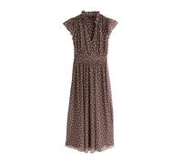 Next Robe chocolat / blanc, Taille 44