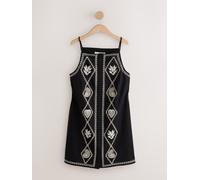 Next Robe fourreau écru / noir, Taille 54