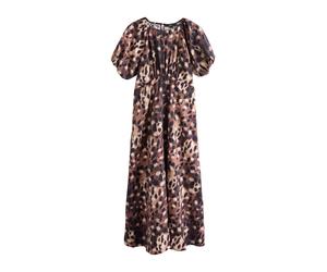 Next Robe crème / caramel / moka / brun foncé, Taille 44