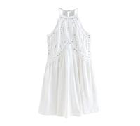 Next Robe d’été argent / blanc, Taille 50