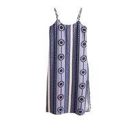 Next Navy Blue Greek Print Midi Slip Summer Dress Navy Blue Greek Print EU 44 (UK 16)
