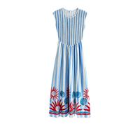 Next Robe d’été bleu / bleu clair / rouge / blanc, Taille 52