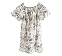 Next Robe d’été bleu marine / opal / blanc, Taille 38